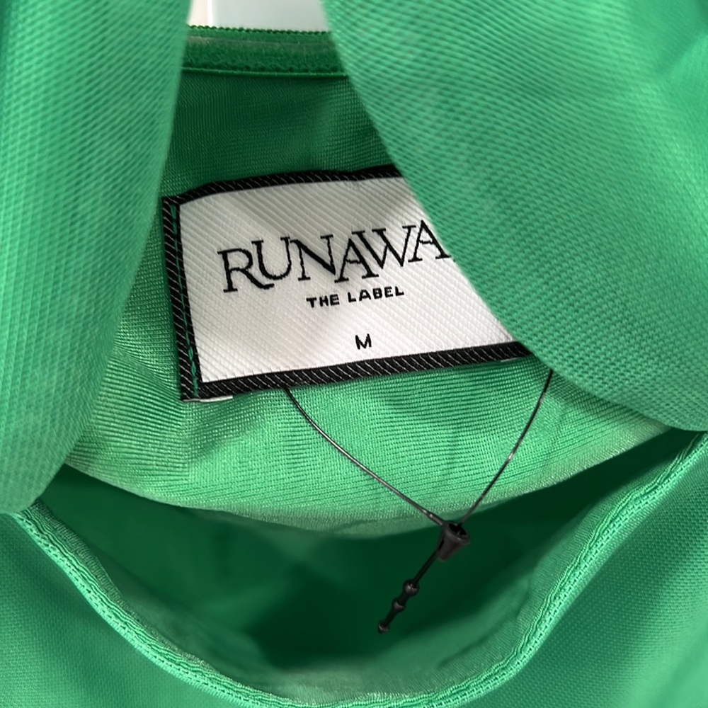 One-Shoulder Green to Blue Ombre Maxi Dress by Runaway The Label - Picture 6 of 8